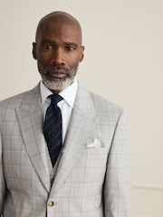 Grau - Tailored Fit Signature Zignone 100% Italian Wool Check Suit Jacket - Bild 5 von 5