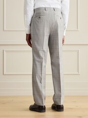 Grau - Tailored Fit Signature Zignone 100% Italian Wool Check Suit Trousers - Bild 3 von 9