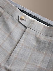 Grau - Tailored Fit Signature Zignone 100% Italian Wool Check Suit Trousers - Bild 7 von 9