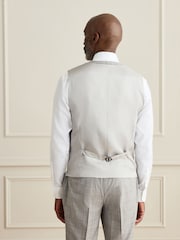 Grau - Signature Zignone Karierter Anzug in Tailored Fit aus 100% italienischer Wolle: Weste - Bild 3 von 4