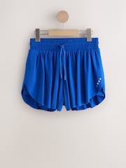 Cobalt Blue Active Sports Jersey Layer Running Shorts with Pockets - Image 7 of 9