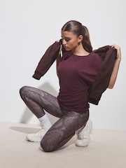 Snake Print Active Power Sports Leggings - Image 1 of 5