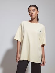 バターミルク - Cotton Graphic Oversized T-Shirt - 画像 2 / 5