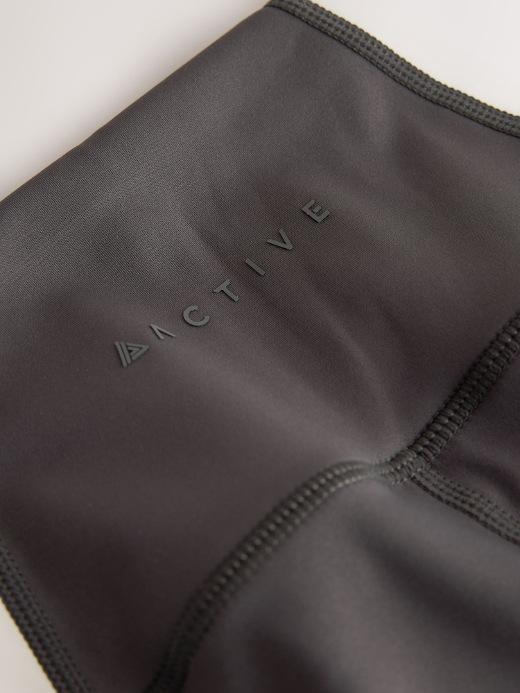 巧克力棕色 - Active Power撞色运动紧身裤 - 9的图像9｝