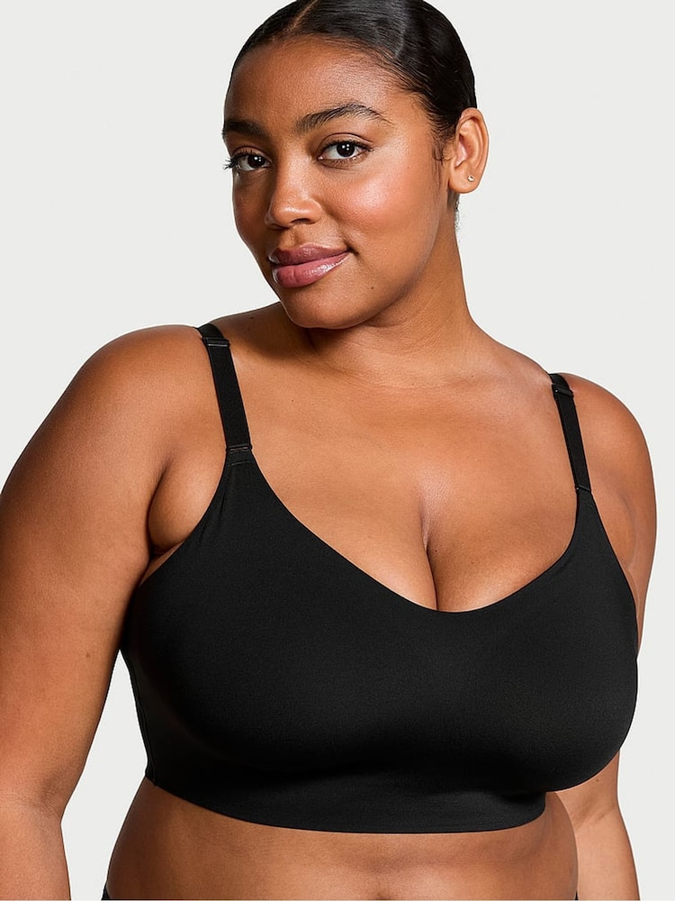 Victoria's Secret Black VSX Elevate™ Stretch Comfort Low Support Sports Bra - Image 1 of 3 Victoria's Secret Black VSX Elevate™ Stretch Comfort Low Support Sports Bra - Image 1 of 3