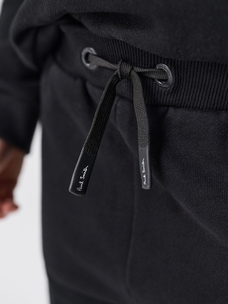 Paul Smith Junior Embroidered Stripe Black Sweatshirt and Short Set - صورة 12 من 12