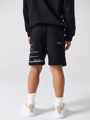 Paul Smith Junior Embroidered Stripe Black Sweatshirt and Short Set - صورة 4 من 12