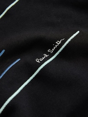 Paul Smith Junior Embroidered Stripe Black Sweatshirt and Short Set - صورة 9 من 12