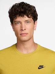Nike Saffron Yellow Club T-Shirt - Image 3 of 5