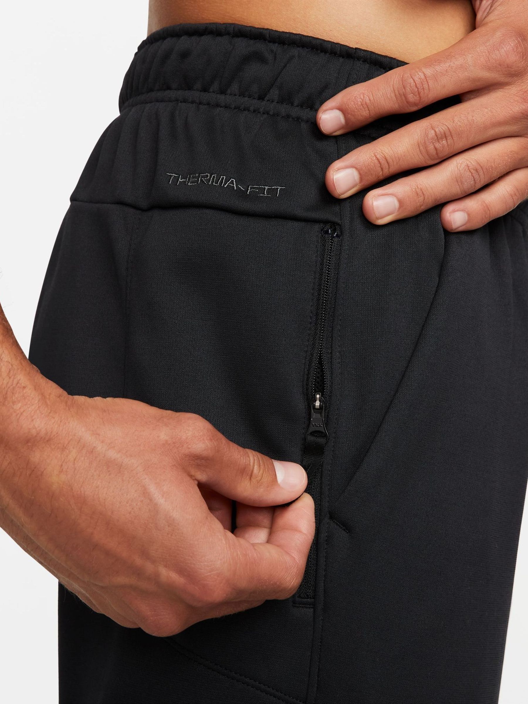 Buy Nike Black Therma-FIT Open Hem Training Joggers from the Next
