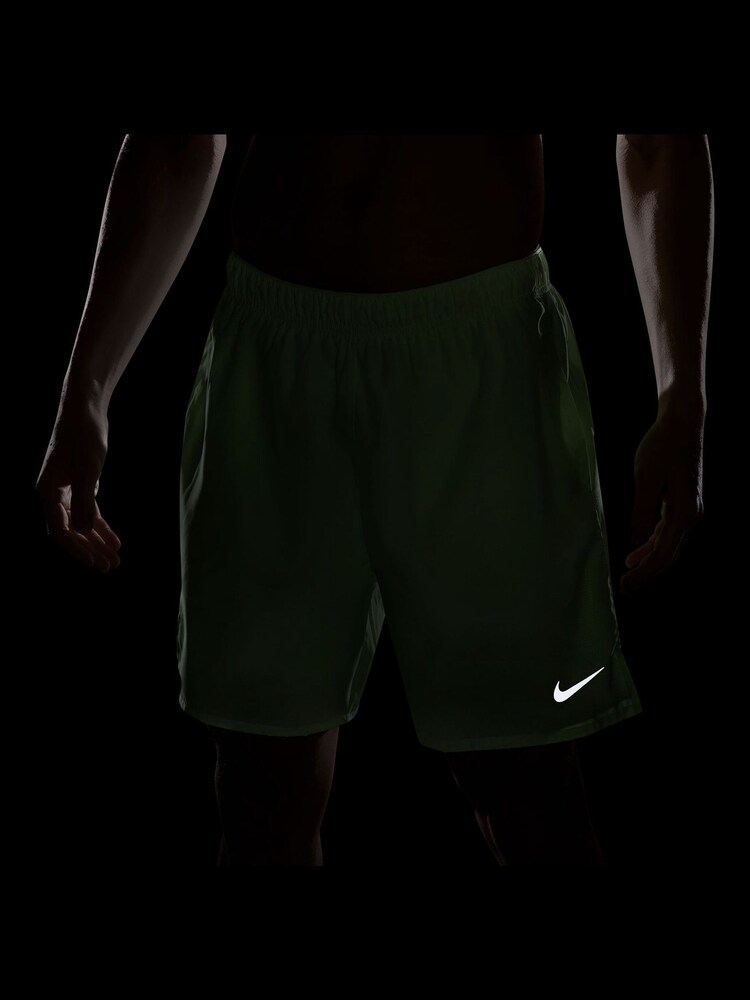 Nike Lime Green Challenger Dri-FIT 7 Inch 2-in-1 Running Shorts - Image 5 of 5 Nike Lime Green Challenger Dri-FIT 7 Inch 2-in-1 Running Shorts - Image 5 of 5