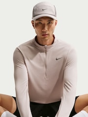 Nike Moon Grey Dri-FIT Pacer Quarter Zip Running Top - Image 4 of 5