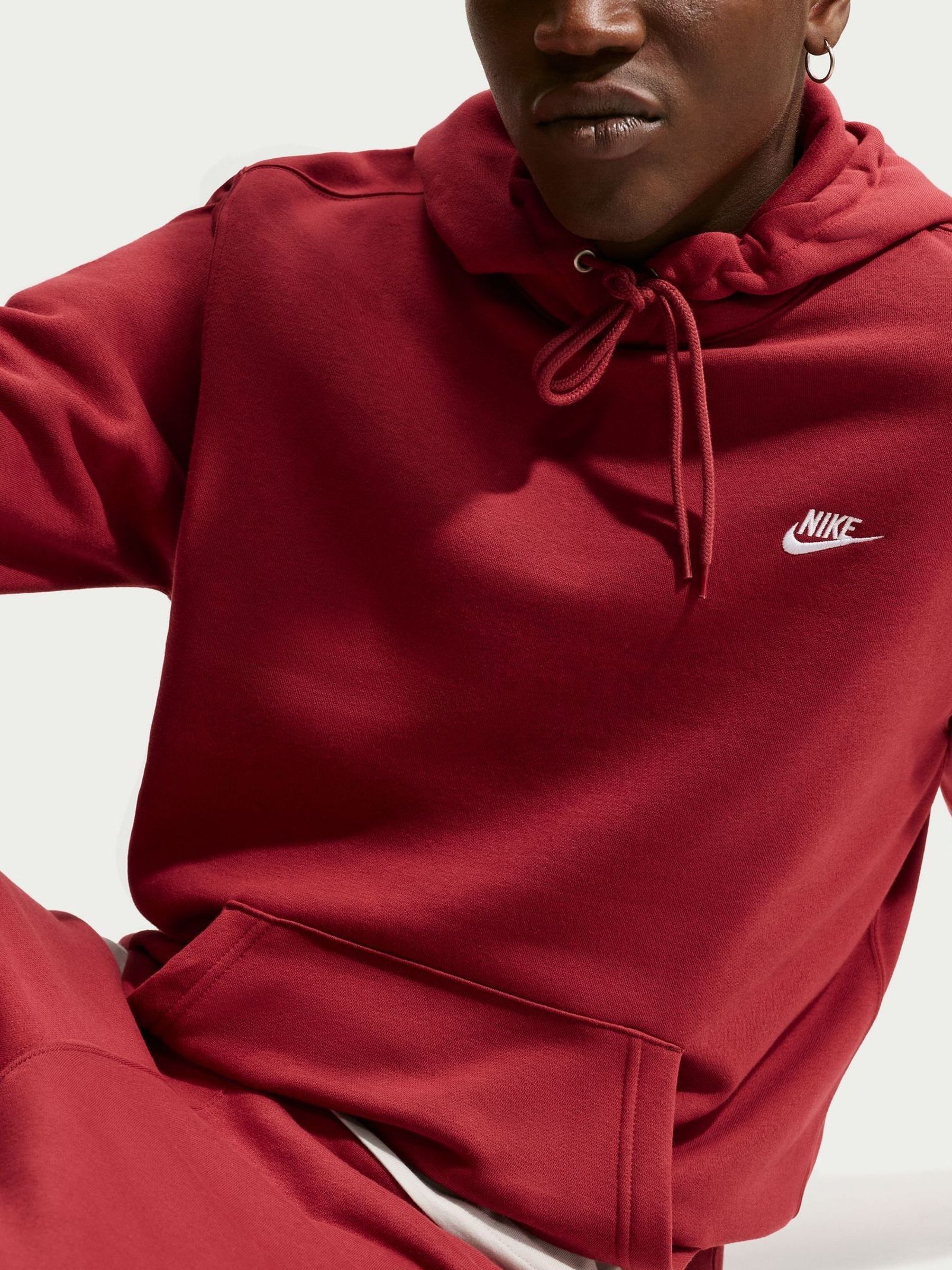 crimson nike sweatshirt