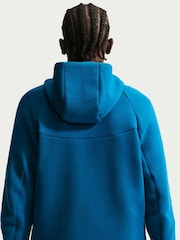 Nike Court Blue Tech Fleece Full-Zip Windrunner Hoodie - Image 4 of 5