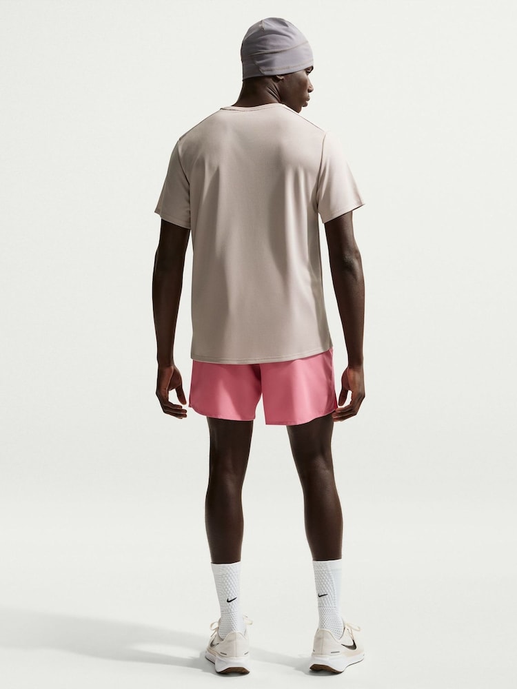 Nike Moon Grey Dri-FIT Miler Running T-Shirt - Image 1 of 5