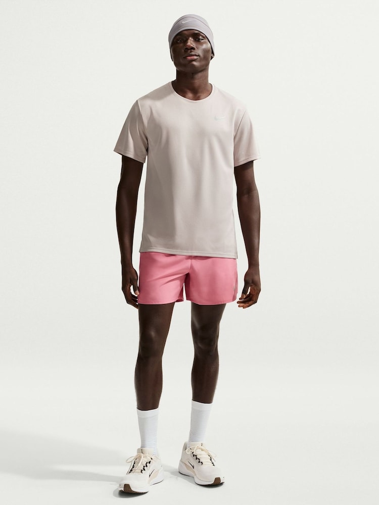 Nike Moon Grey Dri-FIT Miler Running T-Shirt - Image 2 of 5