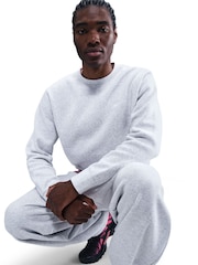 Nike Birch Heather Grey Club Crew Neck Sweatshirt - Image 5 of 5