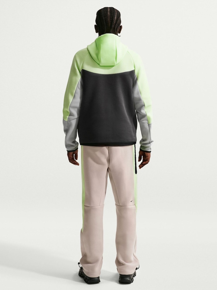 Nike Yellow  Grey Tech Fleece Full-Zip Windrunner Hoodie - Image 2 of 8