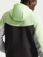 Nike Yellow  Grey Tech Fleece Full-Zip Windrunner Hoodie - Image 4 of 8