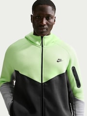 Nike Yellow  Grey Tech Fleece Full-Zip Windrunner Hoodie - Image 6 of 8