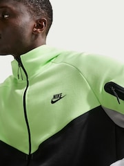 Nike Yellow  Grey Tech Fleece Full-Zip Windrunner Hoodie - Image 8 of 8