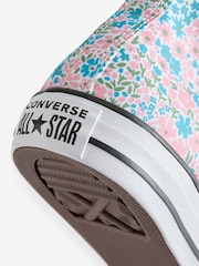 Converse Pink/Blue Chuck Taylor High All Over Mino Flowers Trainers - Image 8 of 9