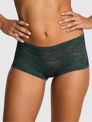 Victoria's Secret PINK Deep Forest Green Short Floral Lace Knickers - Image 1 of 3