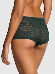 Victoria's Secret PINK Deep Forest Green Short Floral Lace Knickers - Image 2 of 3