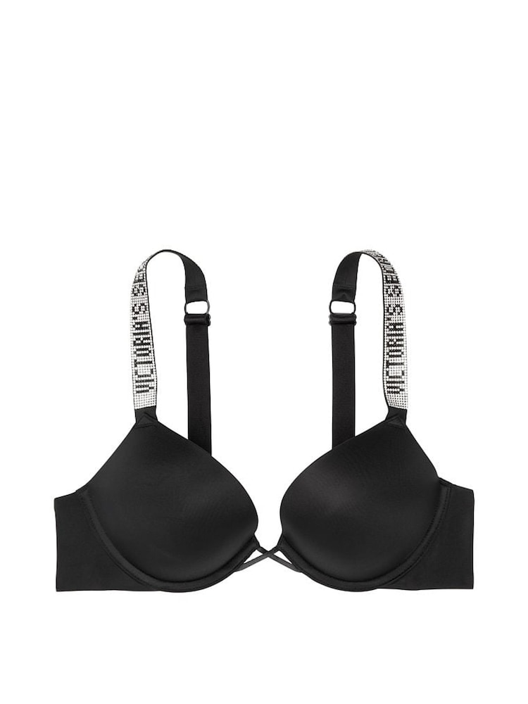 Victoria's Secret Black Add 2 Cups Bomshell Shine Strap Bra - Image 4 of 4