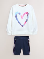 Paul Smith Junior Sweat-shirt et Shorts Blanc/bleu marine Ensemble - Image 7 de 13