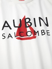 Aubin Relaxed Newburgh Salcombe White T-Shirt - Image 2 of 3