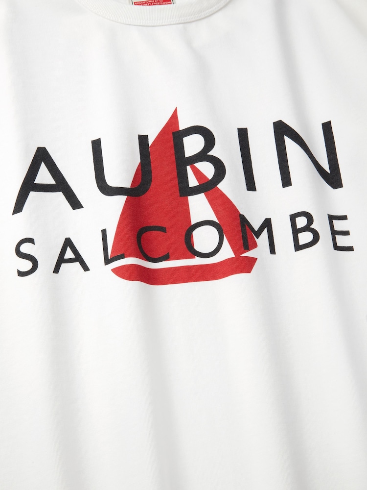 Aubin Relaxed Newburgh Salcombe White T-Shirt - Image 2 of 3