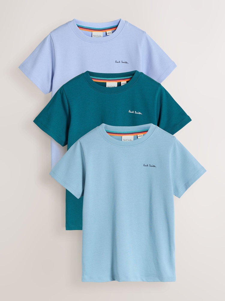 Paul Smith Junior Signature T-Shirts 3 Pack - Image 1 of 8 Paul Smith Junior Signature T-Shirts 3 Pack - Image 1 of 8