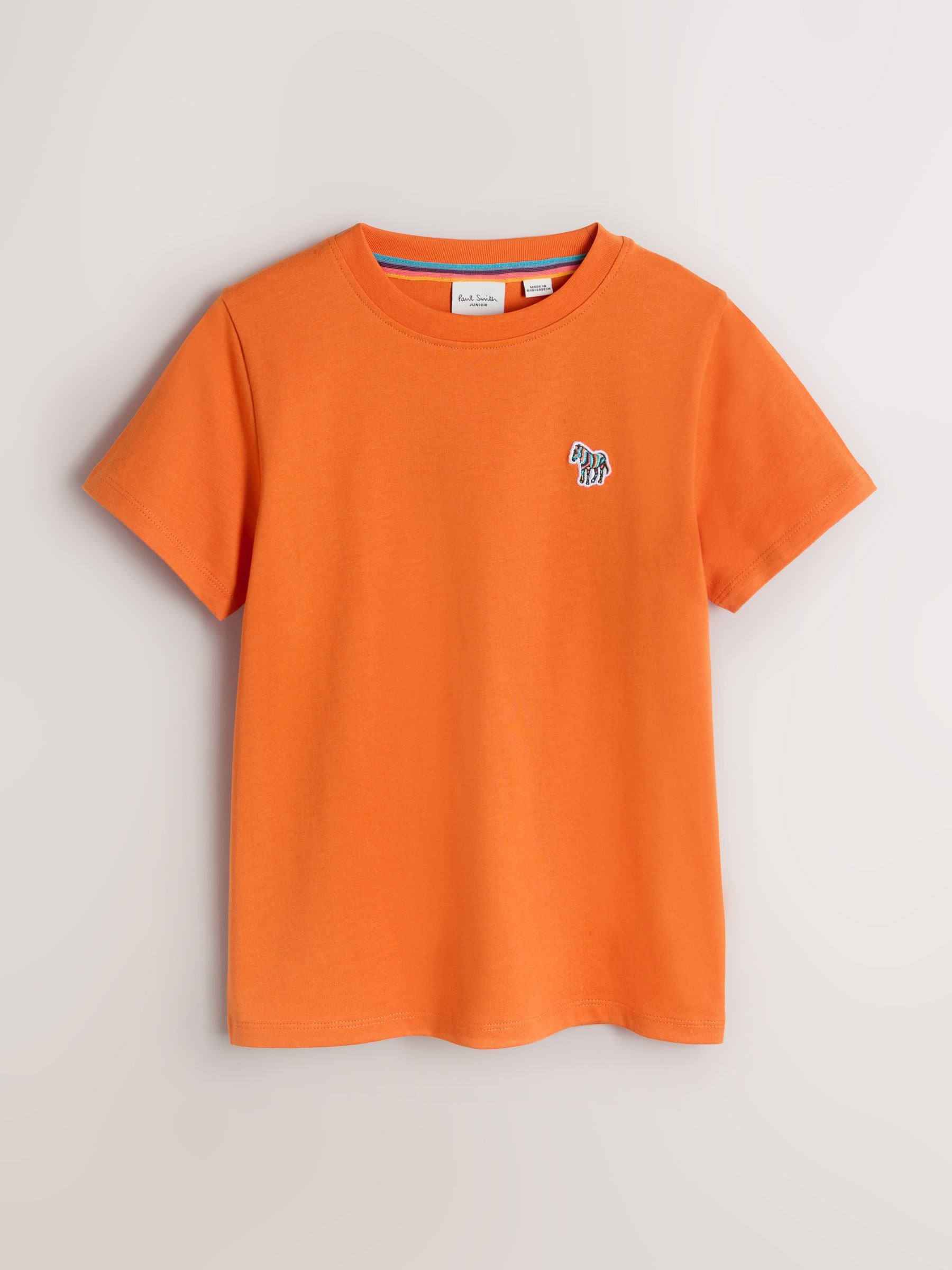 Buy Paul Smith Junior Green/Orange/White Colourblock Signature T