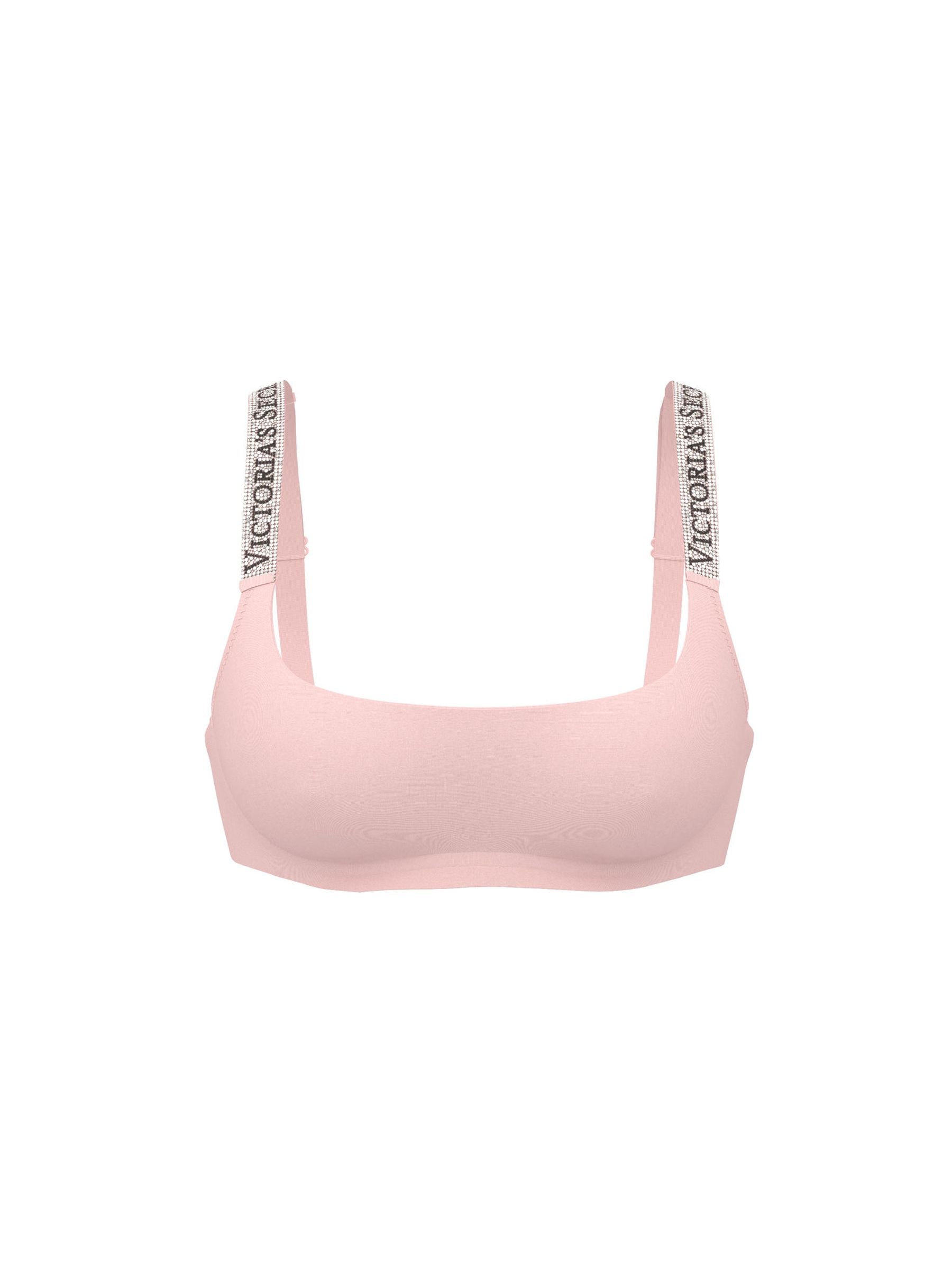 Victoria's Secret Angel Pink Shine Strap Scoop Bralette