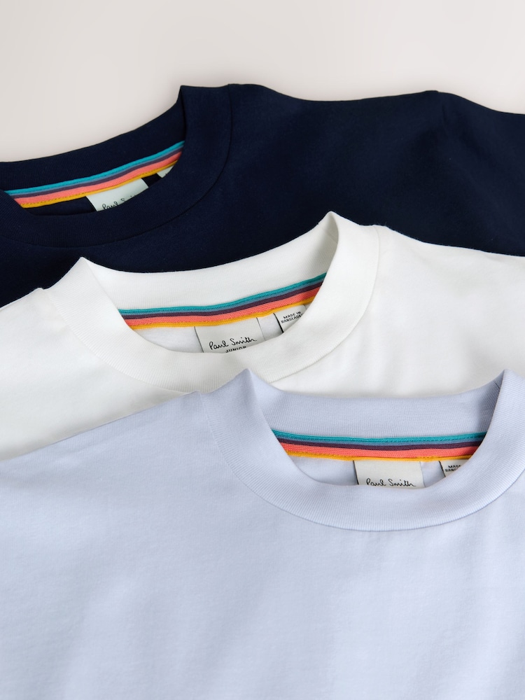 Paul Smith Junior Colourblock Signature T-Shirts 3 Pack - Image 8 of 8