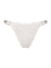 Victoria's Secret Coconut White Brazilian Shine Strap Lace - Image 1 of 1