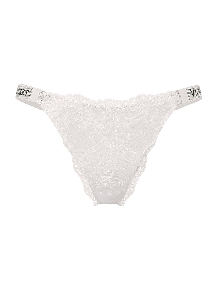 Victoria's Secret Coconut White Brazilian Shine Strap Lace - Image 1 of 1