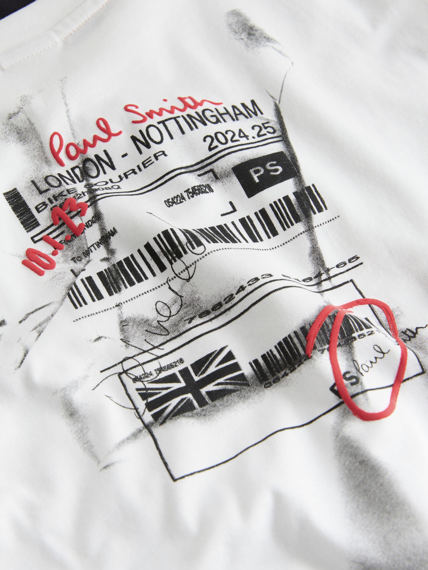 Buy Paul Smith Junior Red/Black/White Graphic T-Shirts 3 Pack from