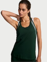 Victoria's Secret Cilantro Green Racerback Mesh Tank Top - Image 1 of 3