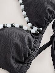 Never Fully Dressed Beaded Triangle Bikini Top - תמונה 2 מתוך 3