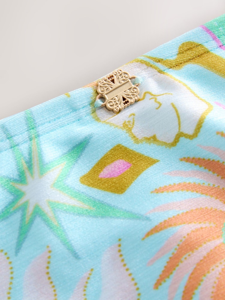 Never Fully Dressed Blue Starburst High Waist Tummy Control Bikini Briefs - Image 9 of 9