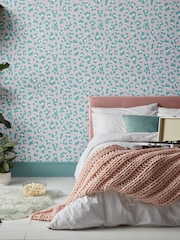 Graham & Brown Bubblegum Envy Big Cat 10M Wallpaper - Image 1 of 4