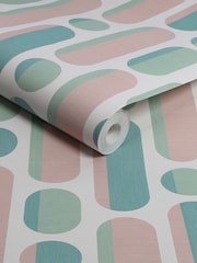 Graham & Brown Rose Sage Envy Morse 10M Wallpaper - Image 3 of 3