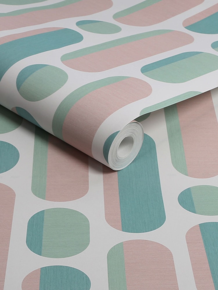 Graham & Brown Rose Sage Envy Morse 10M Wallpaper - Image 3 of 3