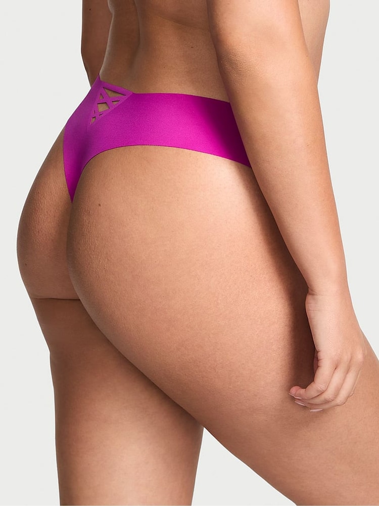 Victoria's Secret Berrylicious Purple Strappy Knickers - Image 2 of 2
