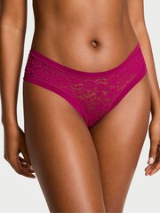 Victoria's Secret Fresh Jam Purple Cheeky Lacie Knickers - Image 1 of 3