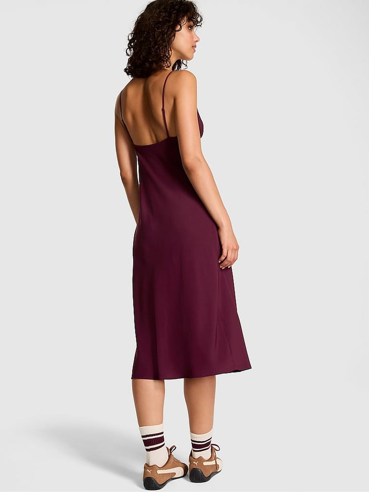 Victoria's Secret PINK Purple Rose Slip Dress - Image 2 of 2 Victoria's Secret PINK Purple Rose Slip Dress - Image 2 of 2