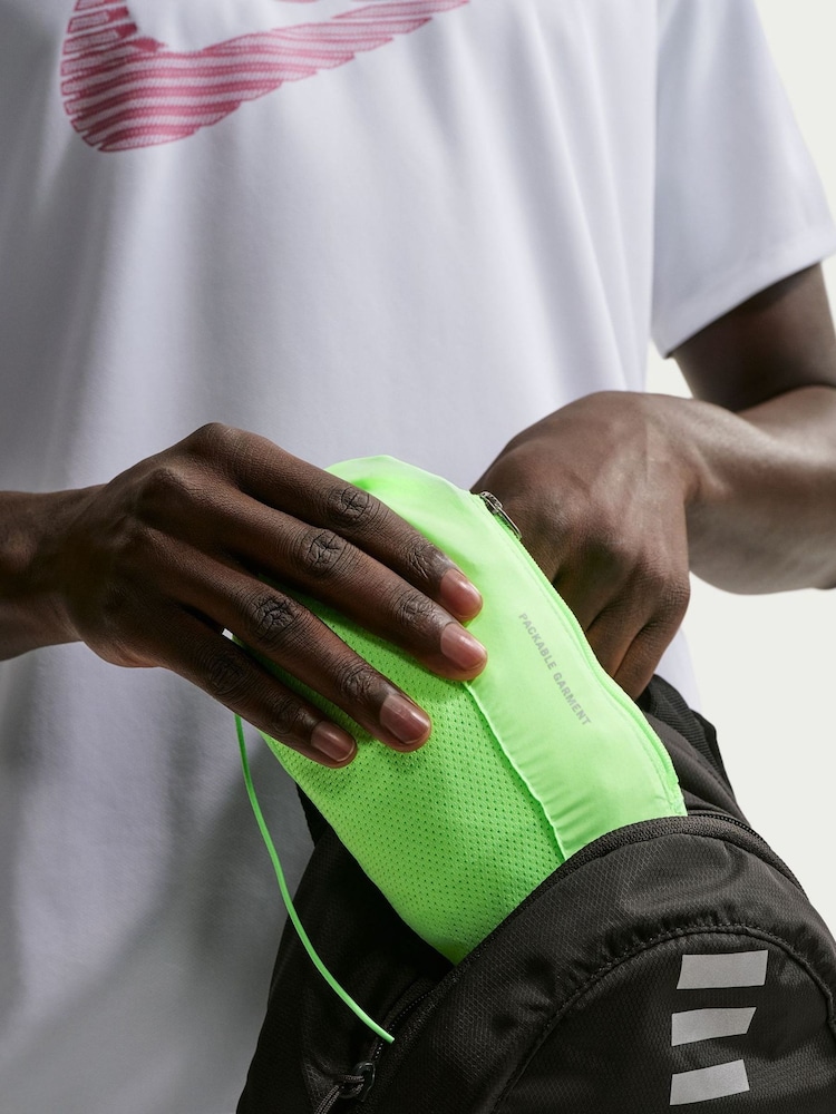 Nike Lime Green Repel Miler Running Jacket - Image 5 of 5 Nike Lime Green Repel Miler Running Jacket - Image 5 of 5