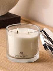 Sosandar Velvet Peony 2 Wick Fragranced Candle - Image 3 of 5